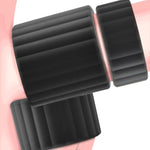 Penis Ring For Men - Ball Stretcher Glans Ring Black Silicone Stretchy Cock Ring For Harder Longer Stronger Erections - Erection Enhancing Sex Toy - 3 Lengths