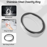 Cock Ring For Men Stainless Steel Penis Rings In 4 Sizes, Metal Scrotal Dick Pendant Cockring Adult Sex Toys Chastity Bondage Devices For Mens, Couples (45Mm)
