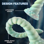 18.11" Long Knot Dildo Realistic Liquid Silicone Dildo With Powerful Suction Cup, Thick And Girthy Dildo For Women, Anal Play Prostate Massager Adult Sex Toy For Women Men And Couples