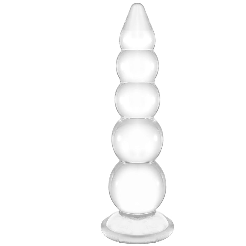 15.5 Inch Huge Long Anal Beads Butt Plug, Transparent Thick Anal Training Dildo With Strong Suction Cup, Giant Prostate Massage For Deepest Sex, Adult Sex Toy & Games For Men Women Couple