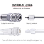 9.89" Squirting Silicone Dildo, 8.2" Insertable Length Dong, Sex Machine Attachment, KlicLok System Compatible for Machines and Lube Launcher - L Size, Fantasy Series