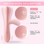 Adult Sex Toys Vibrator For Women - 2In1 Vibrating & Sucking G Spot Vibrators, Flexible Clitoral Stimulator Dildo With 9 Modes Vibrating Massager For Couples Sex Play