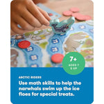 SimplyFun Arctic Riders - Educational & Fun Math Games for Kids - Practice Upper Level Addition & Subtraction Skills for Kids 7 & Up - 2 to 4 Players