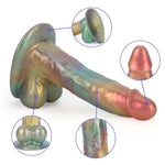 8.38" Silicone Large Realistic Dildo Anal Dildo With Big Suction Cup And Lifelike Penis For G-Spot Stimulation Prostate Massage Adult Sex Toys For Men Women Couples