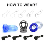 Vibrating Penis Ring Cock Ring Vibrator Silicone G-Spot Stimulating Clitoral Stimulator Penis Erection Enhance Sex Product Adult Male Sex Toy For Longer Harder Stronger(Dull Black)