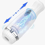 Automatic Thrusting Male Masturbators Man Vibrator With Strong Violent Impact Pussy Adult Sex Toy With One-Click Burst, 5 Thrusting & Men Realistic Ultra-Soft Textured Sleeves