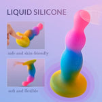 6.14 Inch Realistic Dildo For Beginners, Silicone Anal Dildo G-Spot Dildo Prostate Dildo With Suction Cup,Fantasy Anal Butt Plug Anal Beads Male Prostate Massager Adult Sex Toys For Men Women