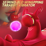 Vibrator Dildo Adult Sex Toy - G Spot Vibrators Womens Sex Toys With 7 Double Tongue Licking Flapping & 10 Vibration For Clitoral Juguetes Sexuales?Rabbit Vibrator Sex Toys For Women & Couple
