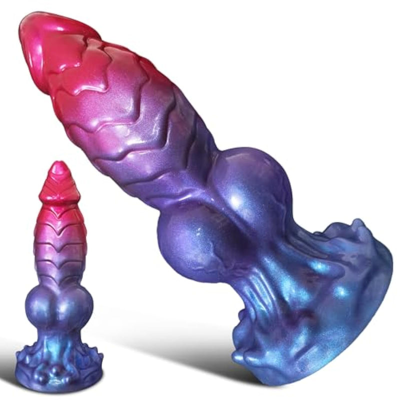 9.1" Huge Knot Monster Horse Anal Dildo, 3.1" Diameter Fantasy Thick Dragon Dildo With Big Knot, Giant Girthy Silicone Dog Knotted Dildos With Strong Suction Cup, Adult Sex Toys & Games For Men Women