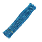 200 Pcs Lake Blue Glitter Pipe Cleaners, 12 Inch Chenille Stems for DIY Crafts