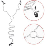Adjustable Nipple Clamps, Entertainment Clip For Women Non-Piercing Nipplerings Clip, Nipple Clips & Clitoris Clamp Bdsm Adult Sex Toys & Games For Couples Gifts (A)
