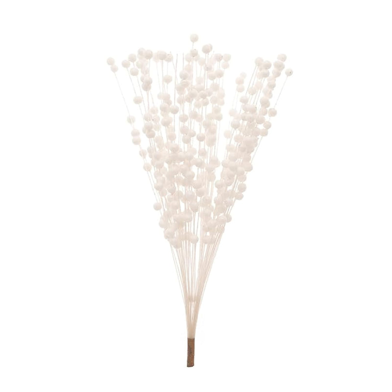 1Pc Artificial Foam Flowers Christmas Berries Golden Glitter Sparkle Diy Decor