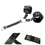 Bondage Restraints Kit Mouth Gag With Padlock Adjustable Oral Sex Sex Handcuffs Collar Neck To Wrist Sex Toy For Men Women Couple Game