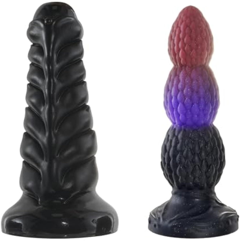 Big Fantasy Dragon Dildos + Thick Black Monster Dildo Sex Toys
