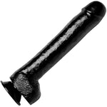 The 16.25 Inch Colossus Dildo With Suction Cup Base, Extra Large Lifelike And Realistic Thick Toy For Women, Men, And Adult Couples, Made With Flexible And Firm Pvc Material, Black