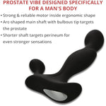 Adam’S Vibrating Triple Probe, Prostate Massager For Men, 10 Powerful Vibration Modes, Ergonomic P Spot Stimulator, Perineum & Taint Vibrator, Waterproof, Rechargeable, Silicone Adult Toy