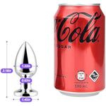 Metal Butt Plug Anal Vibrator With Electric Shock Function Vibrating Butt Plug With 6 Shock Intensities And 10 Vibrations Sex Toys For Men Women Couples Beginners (L)