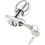 Opening Lotus Anal Plug, Heavy Duty Stainless Steel Anal Trainer Butt Expander With Lock