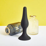 Anal Dildo With Suction Cup - Anal Plug, Butt Plug, Conical Shape, Flexible Shaft, Skin-Friendly Silicone - 15.5Cm Length