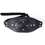 Strap-On Leather Mouth Masks Restraint Dildo Adult Sex Bondage Mouth Gags Bdsm Toys (Length: 6 Cm)