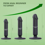 Anal Plug Pack Of 3 Anal Toys, Butt Plug Trainer Kit For Men Women For Beginners, Advanced Users, Silicone Black Anal Dildo Training Kit Sex Toys For Couples
