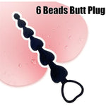 Sm Trainer Soft 6 Pull Beads Butt Plug Anal Plug Anal Expansion Wearable Anal Plug Adult Sex Toys Sex Anal Plug For Pleasure