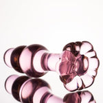 LizzStore 3pcs Glass Anal Plug for 3 Shapes Long Butt Plug and Flower Shaped Based Transparent Prostate Massager for Women Men Sex Toys