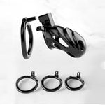 Cock Cage Large Chastity Cage Male Black Penis Cage Sex Toy Chastity Devices Lock Design Bdsm Toys For Couples Sex (Black)