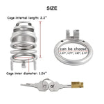 Male'S Stainless Steel Chasity Cages Device Trainer Kit For Adult Game Sex Toy J1555 55Mm