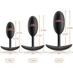 3Pcs Silicone Anal Butt Plug Trainer Kit With Metal Block Weighted Anal Training Sets Sex Toys Anus Dilator Anal Plug Anal Sex Trainer For Starter Beginner Men Women Prostate Massage Anal Trainer