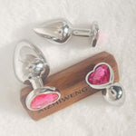 Metal Anal Plug Set, 3Pcs - Sex Toys For Adults, Premium Adult Toys, Durable Anal Toys For Beginners To Advanced Users (Rose Red)