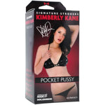 Doc Johnson Signature Strokers - Kimberly Kane - ULTRASKYN Pocket Pal - Open-Ended Stroker - Pussy, Vanilla