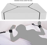 Bondage Restraint Set with Handcuffs, Ankle Cuffs, Blindfold & Tickler