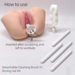 Male Instrumental Sex Doll Cleaning And Care Kit Male Masturbation Cleaning Kit, Includes 4 Reusable Absorbent Dryer Sticks, Adult Pocket Cat Pocket Pussy Sex Toy Cleaning Kit