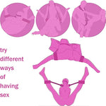 Sex Furniture For Bedroom Bdsm Kit Restraints Rope Sex Swing Sling Thigh Bondage Straps Adjustable Bed Games Tool Men Women Under Bed Bondaged Sex Toys Accessories Adult Stuff Harness Gear Set
