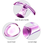 Pink Glass Butt Plug, Crystal Glass Anal Plug,Anal Trainer, Crystal Butt Plug,Anal Expander Training Sex Toys Anal Masturbation Plug For Men Women Gay And Couples
