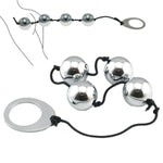 Anal Beads Sm Butt Plug Set 4 Weighted Metal Kegel Balls With Pull Ring Silicone Rope Prostate Massager Bdsm Tools Erotic Toys For Men Women Couples Large Xl Dehner Vaginal Vagina Sex Ball Products