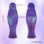 Super Vibrating Butt Plug, 4.9 in Purple Anal Vibrator with Remote Control, 10 Vibration Modes,Silicone Vibrating Anal Plug Realistic Dildo Adult Sex Toys for Men Women