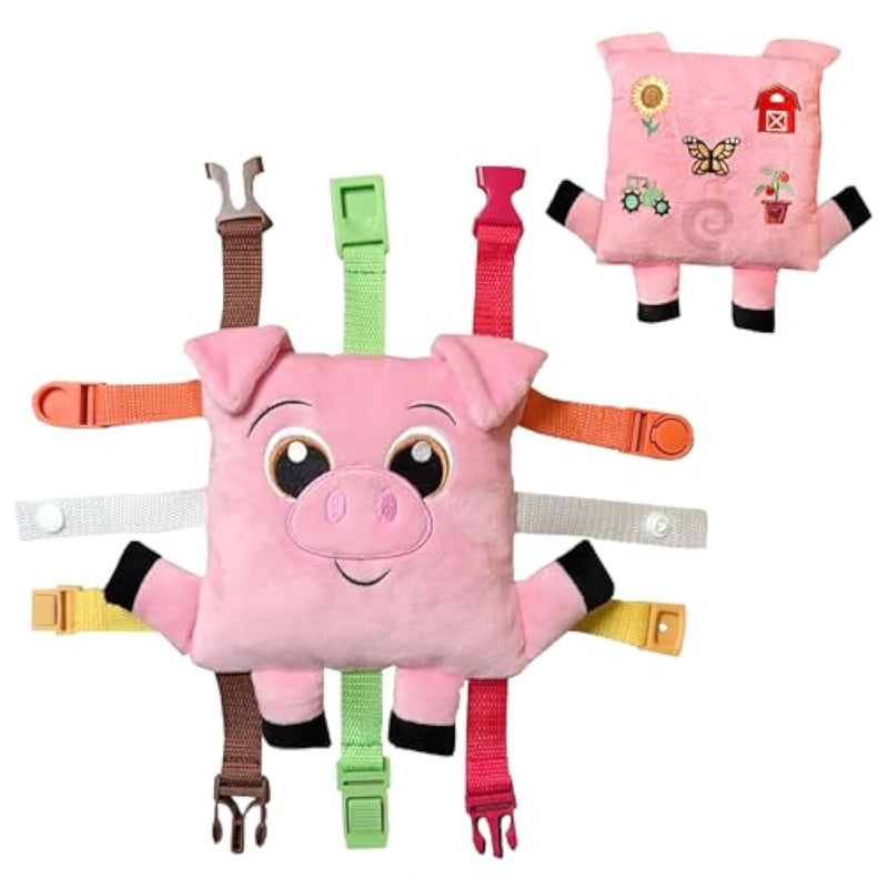 - Mini Size Biggy Pig - Learning Activity Toy - Develop Fine Motor Skills - Compact Travel Size - Perfect Calming Sensory Toys