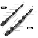 Silicone Anal Bead With 10 Balls + 16.5 Inch Vibrating Anal Beads