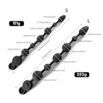 14 Inch Silicone Vibrating Anal Beads (S) + 17.3 Inch Super Long Dildo