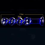 Glass Dildo Fantasy Dildo Adult Sex Toys For Couples, Spiral Clear Dildo Glass Anal Plug For G Spot Stimulator Prostate Massager, Realistic Dildos Thin Small Anal Dildo Sex Toy For Men Women