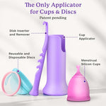 Menstrual Cup Applicator, Menstrual Disc, Period Cup Applicator