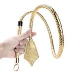 Leather Sex Whips Bdsm Props Braided Spanking Paddle Whip Bondage Gear & Accessories Adult Sexy Toys (Gold)