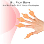 6Pcs Adult Finger Vibrator Accessories, Silicone Finger Sleeve Vagina Clitoral Nipple G-Spot Stimulator Anal Sex Toys For Women Men, Finger Covers Sex Massage Masturbation Adult Sex Toy For Couples