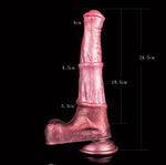 Suction Multi Color Artificial Horse Dildo Squirting Dildo Anal Plug Soft Flexible with Optional Size (S)