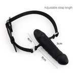 Penis Open Mouth Gag Deep Throat Double-End Breathable Training Bdsm Bondage Restraints Sex Toys ? (A)