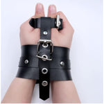 Bdsm Restraints Handcuff Adult Sex Toys Erotic Thumbcuffs Adjustable Punishment Bondage Straps Wrist Leg Cuffs Fetish Slave Harness For Beginner Couple Sm Game