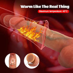 10.2" Huge Thrusting Dildo Vibrator Sex Toy For Women, Vibrating Thick Realistic Dildos With 9 Thrusting & 3 Vibration Heating Modes For G-Spot Anal Stimulation, Big Silicone Dildo With Remote Control