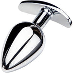 Male Sex Toys Bullet Head Metal Anal Plug Anchor Luxury Jewelry Base Butt Plug For Couple Pleasure